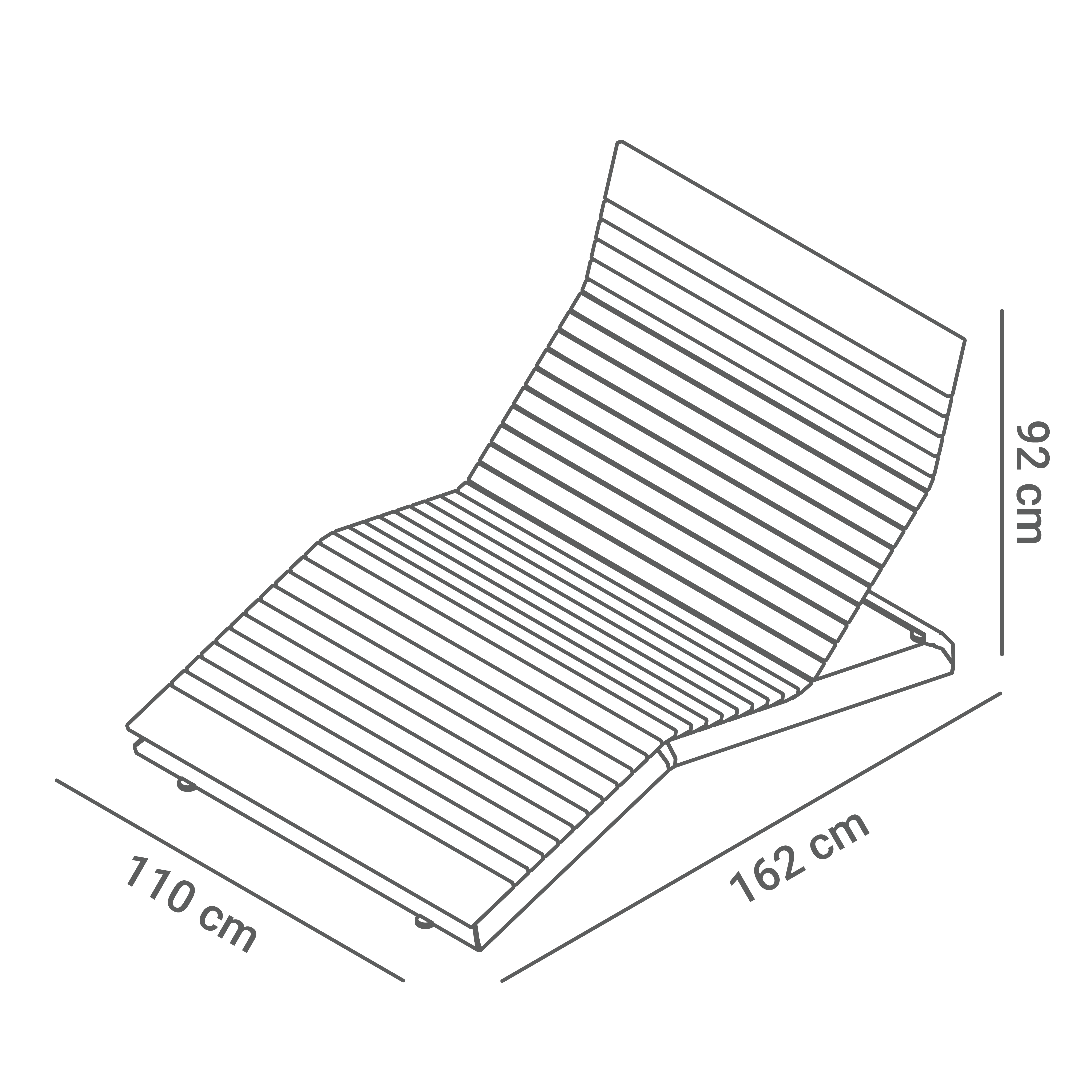 Stilo solseng 02.548.1 - dimensjoner